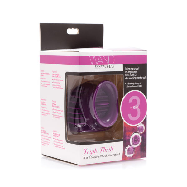 Wand Essentials Triple Thrill Silicone Wand Attachment